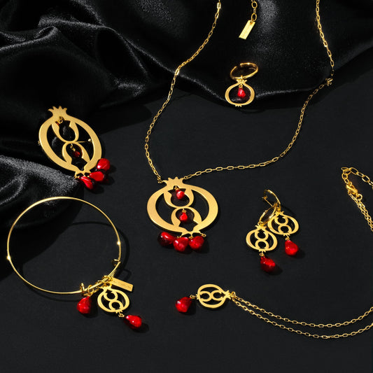 Pomegranate Necklace - Lusanet Collective