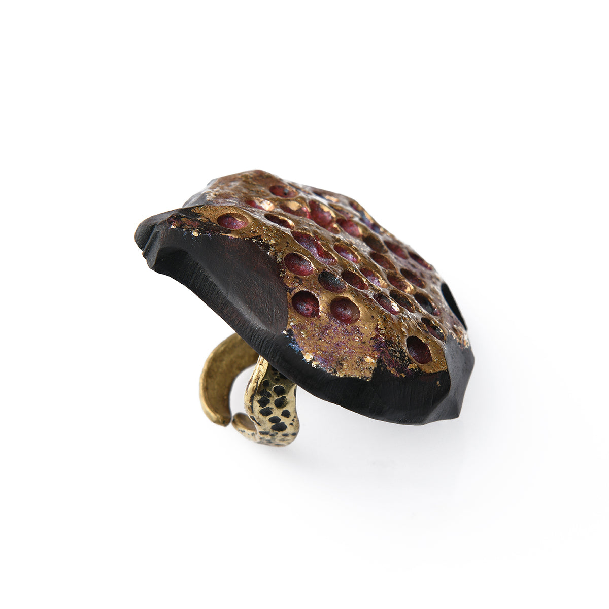 Pomegranate Wooden Ring - Lusanet Collective