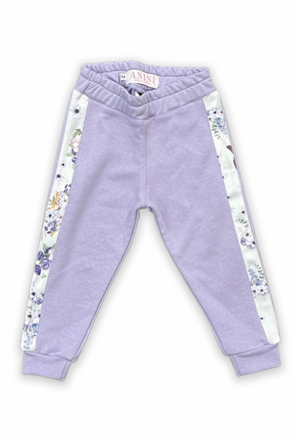 Purple Flower Bird Sweat Set
