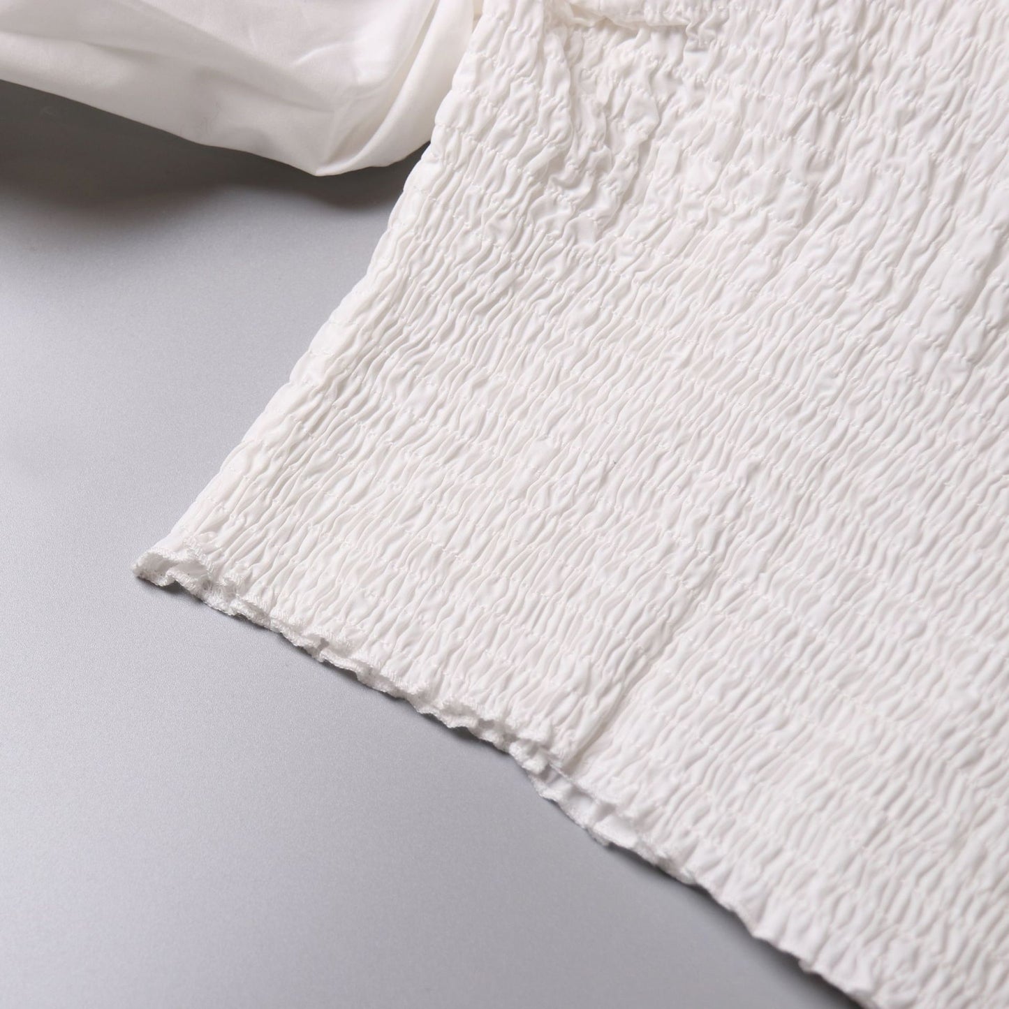 Fashion Trendy Plain Cut Out Spliced Sleeve Casual Tops Ladies Blouse