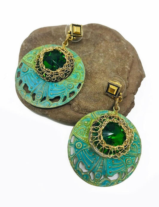 Patine Bronze  Earrings