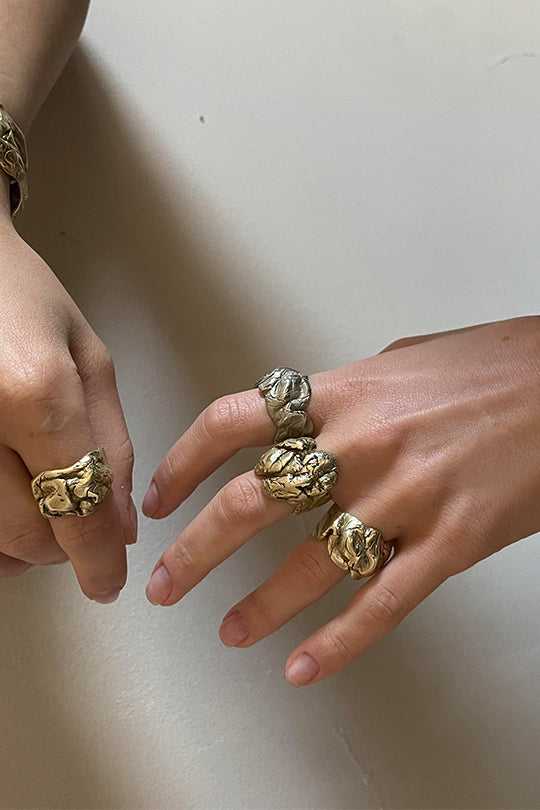 Stainless Steel Wide Ring - Lusanet Collective