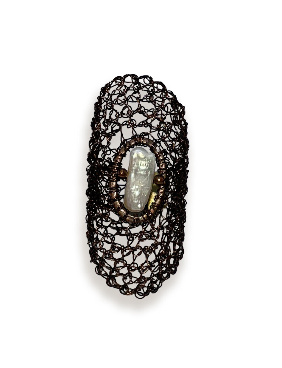 Copper knitted Ring