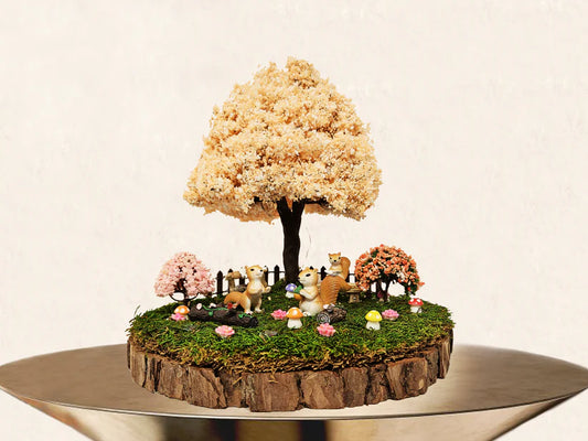 Miniature Fairy Garden - Squirrels