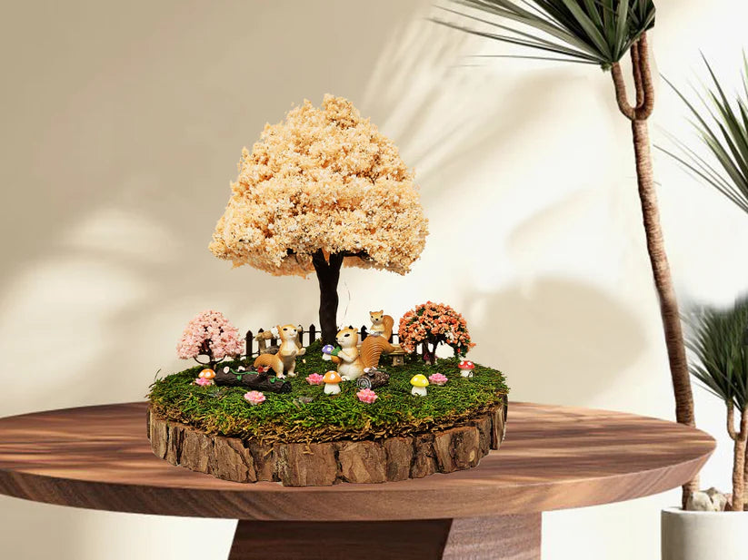 Miniature Fairy Garden - Squirrels