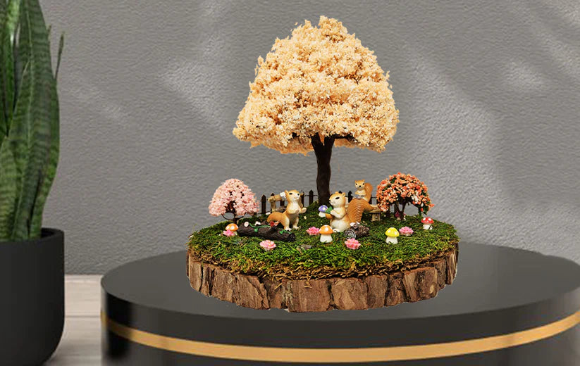 Miniature Fairy Garden - Squirrels