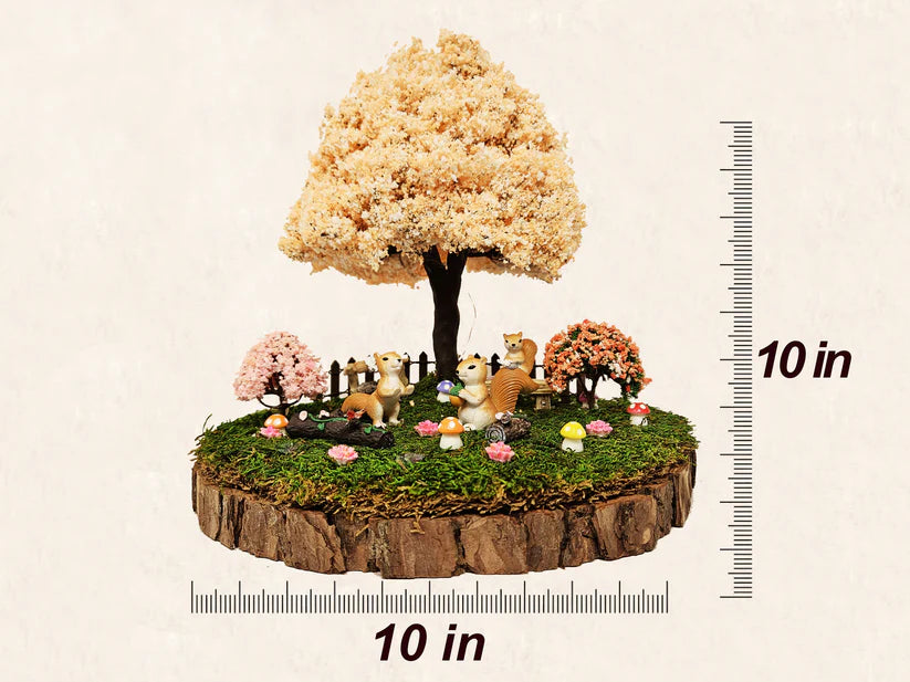 Miniature Fairy Garden - Squirrels