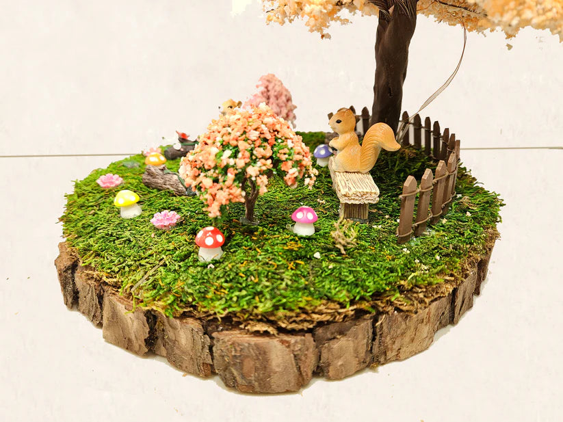 Miniature Fairy Garden - Squirrels