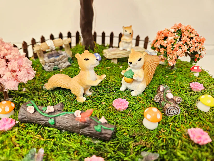 Miniature Fairy Garden - Squirrels