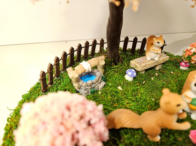 Miniature Fairy Garden - Squirrels