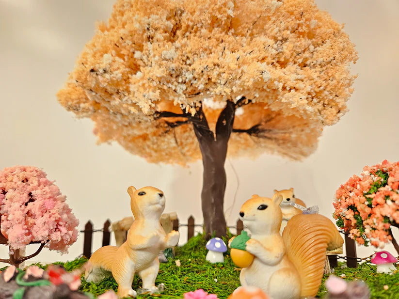 Miniature Fairy Garden - Squirrels