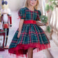 Holly Jolly Hi-Lo Plaid Holiday Dress