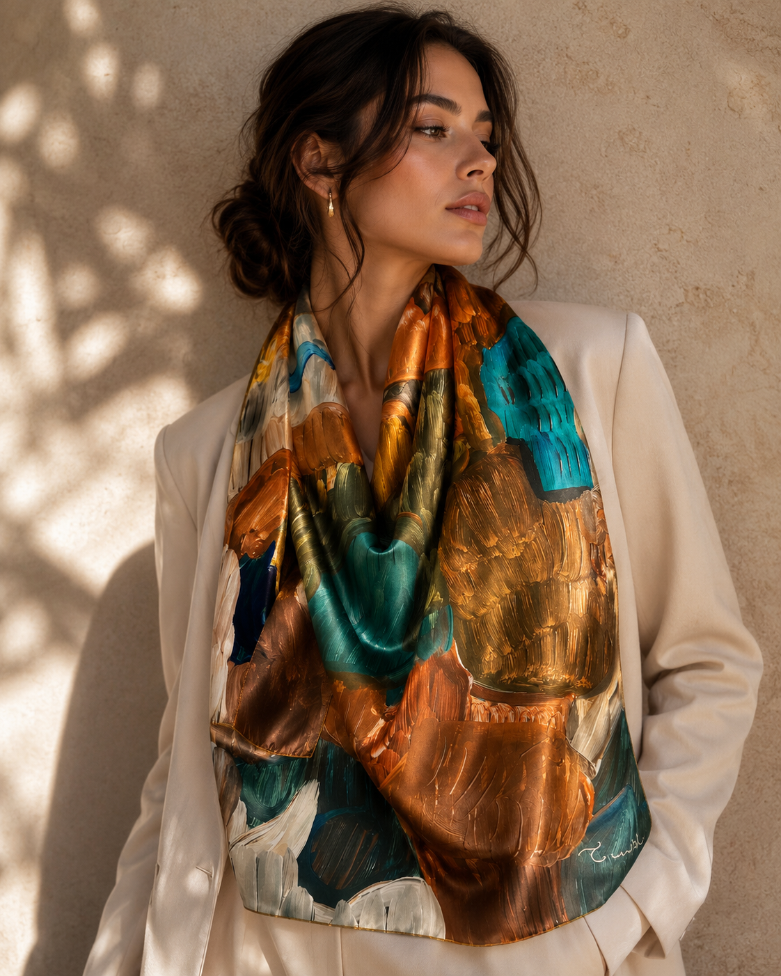 Bohemian Mosaic Art Scarf