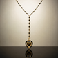 Sacred Heart Lariat — Black and Gold