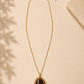 Crimson Jasper Leaf Pendant Necklace
