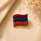 Armenian Flag Ceramic Brooch