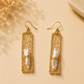 Baroque Freshwater Pearl Golden Mesh Earrings