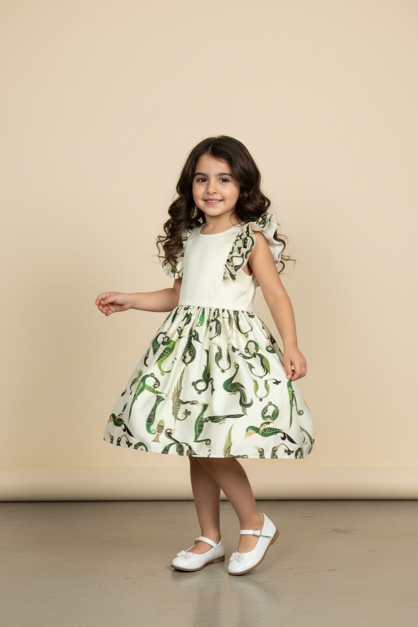Green Trchnagir kids Dress