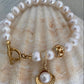 Pearl and Shell Gold Bracelet