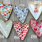 Easter & Valentines Ceramic Heart Dish: Kisses