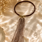 Mocha Glow Tassel Statement Necklace