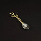 Gold Stainless Steel Bud Spoon/ set of 4