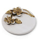 Gold Decorative Candle With Flower Design Lid: Gold Lid