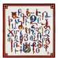 Trchnagir Armenian Alphabet Poly Silk Scarf 2