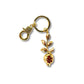 Pomegranate Bliss: Seed & Leaf Keychain