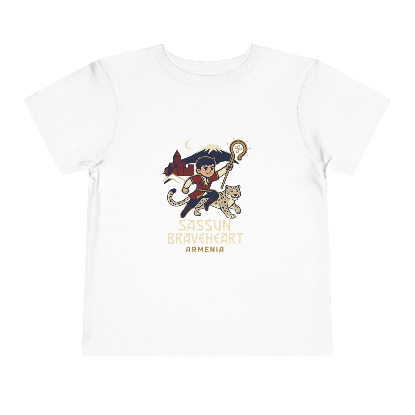 Sassun Braveheart Armenia Toddler Tee - Armenian Heritage Design