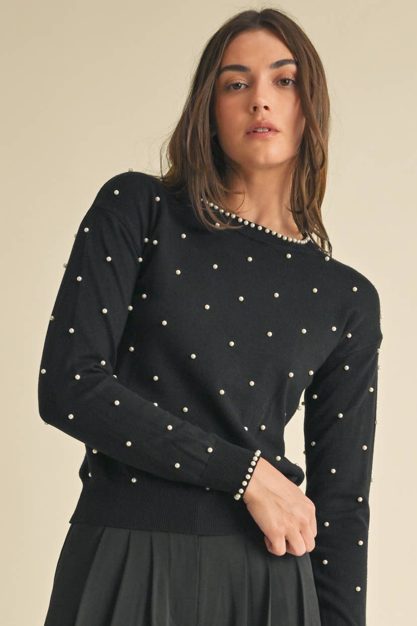 Pearl embellished Sweater