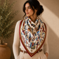 Trchnagir Armenian Alphabet Poly Silk Scarf 2