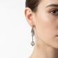 Gold Mesh Hanging Earring