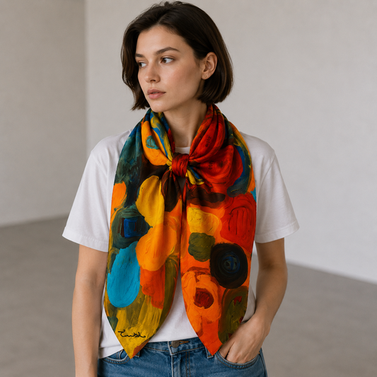 Vivid Garden Scarf
