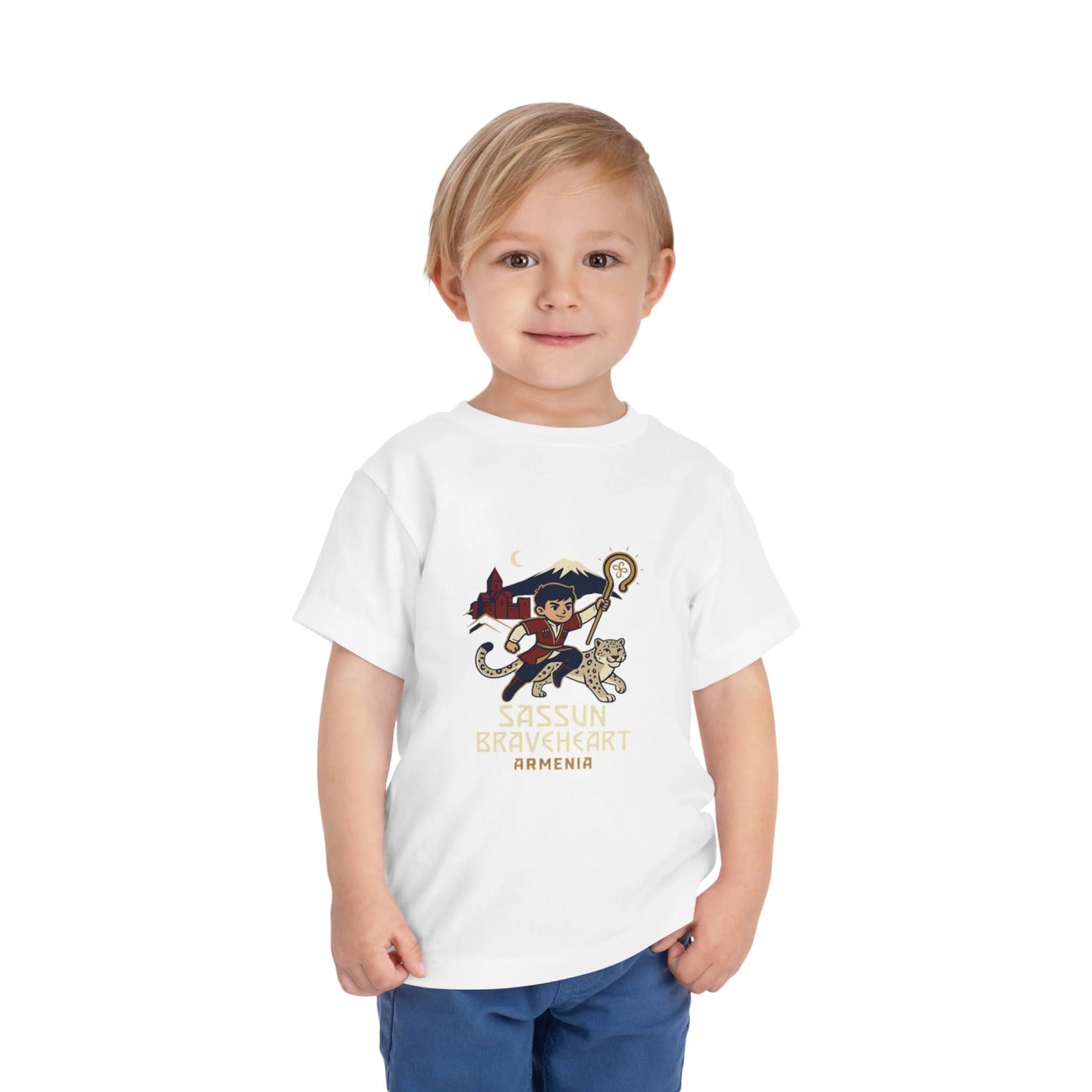 Sassun Braveheart Armenia Toddler Tee - Armenian Heritage Design