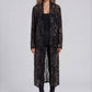 A810-B Velvet Burnout Duster with Metallic Paisley Overlay: XL