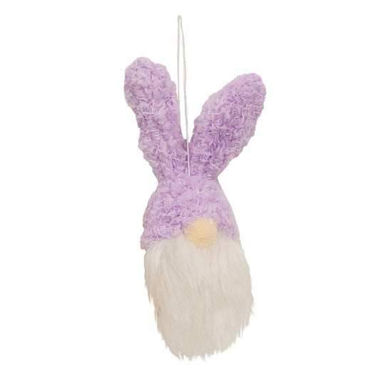 Fuzzy Gnome Bunny Ornament, 3 Asstd.