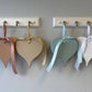 Ceramic Heart Ornaments : White
