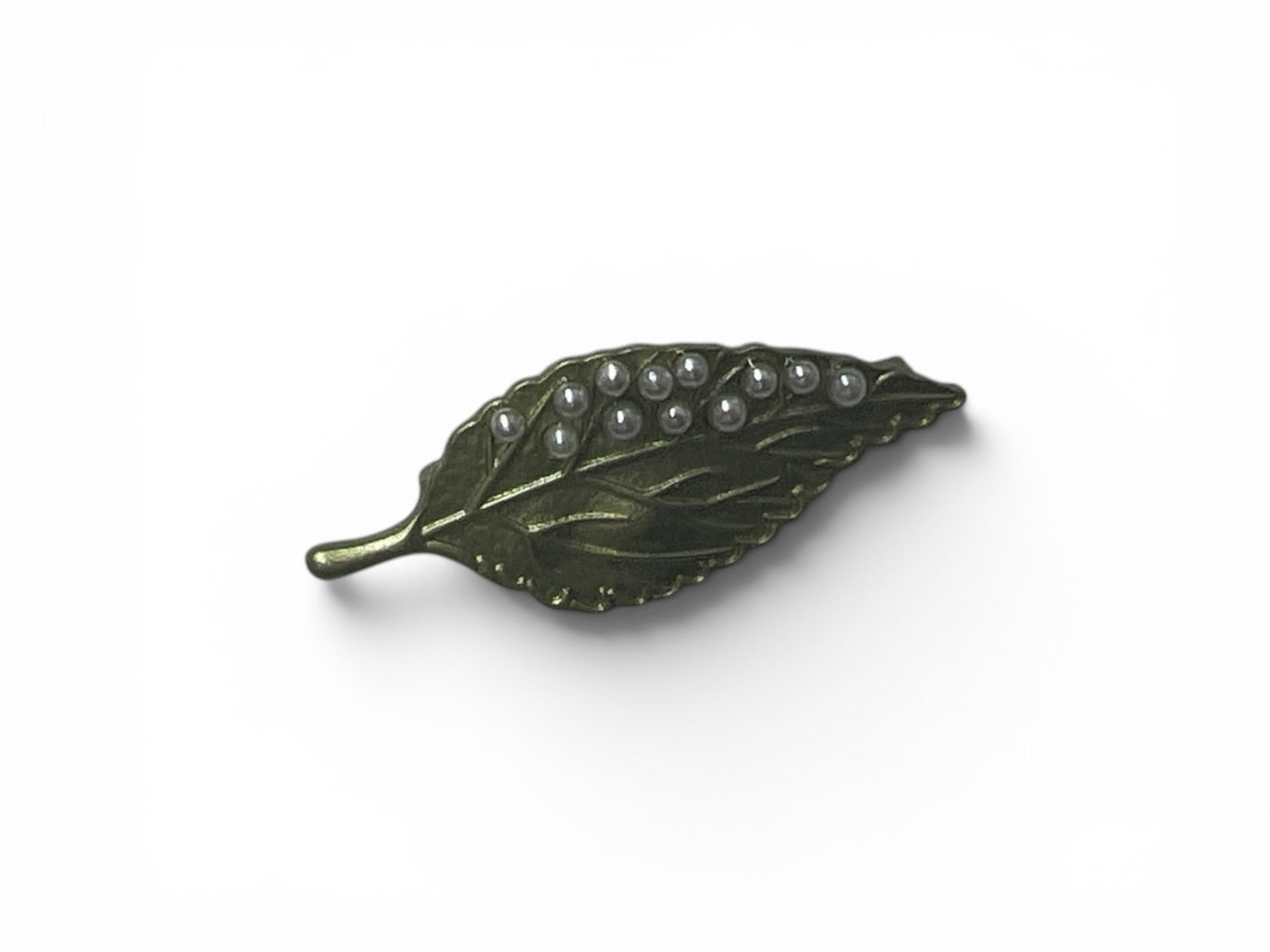 Pearl Leaf Brooch