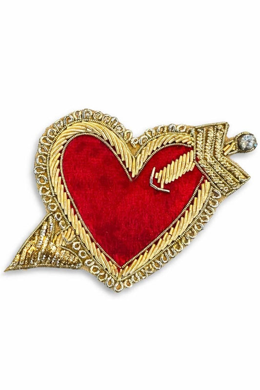 Heart Summer Brooch Pin