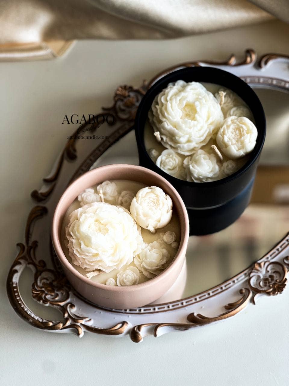 Handmade Black Ceramic Jar Candle