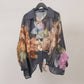 Floral printed blouse with detailed neckline : Red