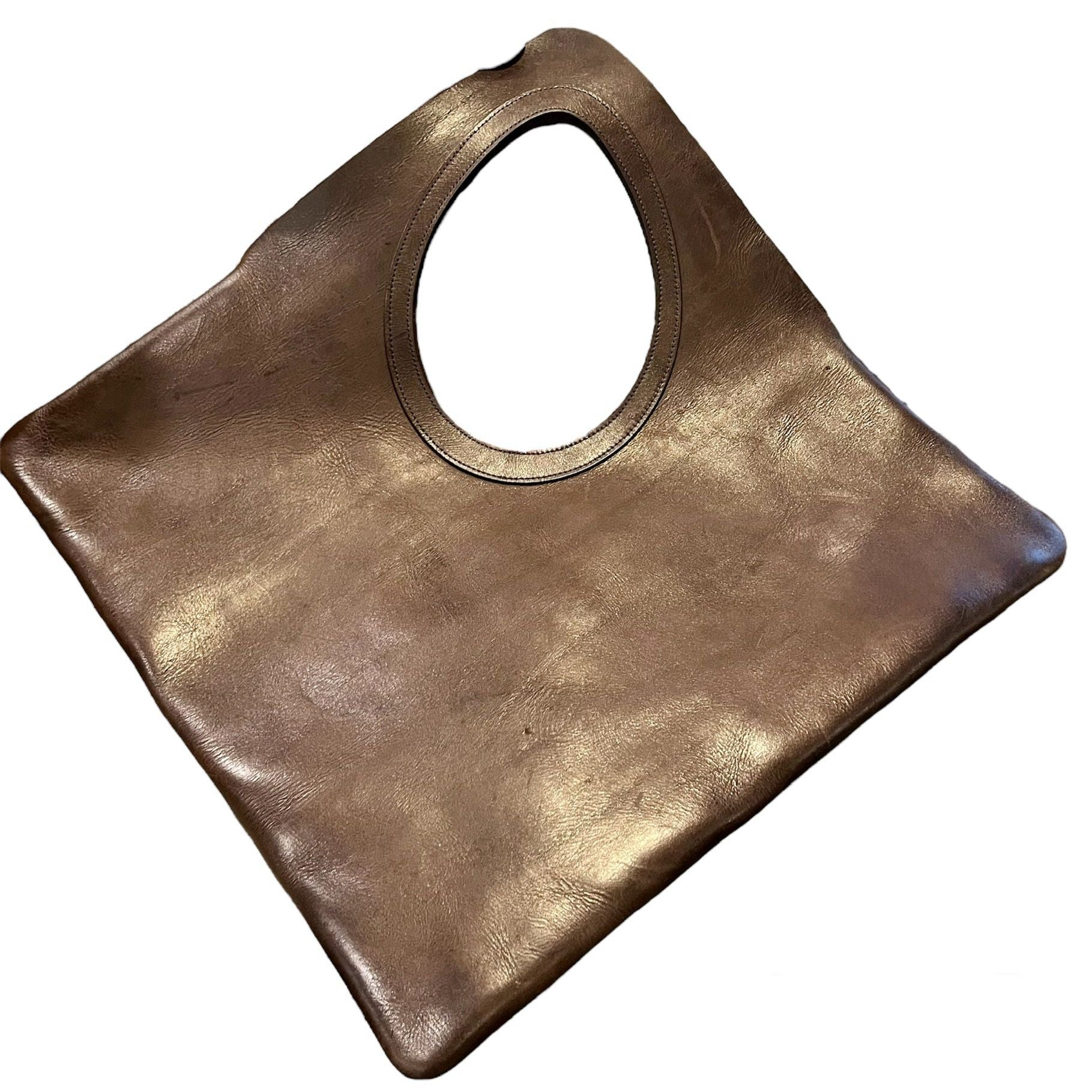 Eternity Symbol Genuine Leather Brown Bag