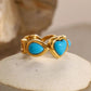 Turquoise Heart Ring