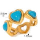 Turquoise Heart Ring