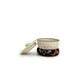Ceramic And Kilim Canister: Beige