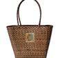 Upcycled Water Proof Tote Bag: Brown