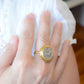Adjustable 2 tone coin ring