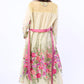 Cardellia Embroidered Maxi Duster: Pastel Sage