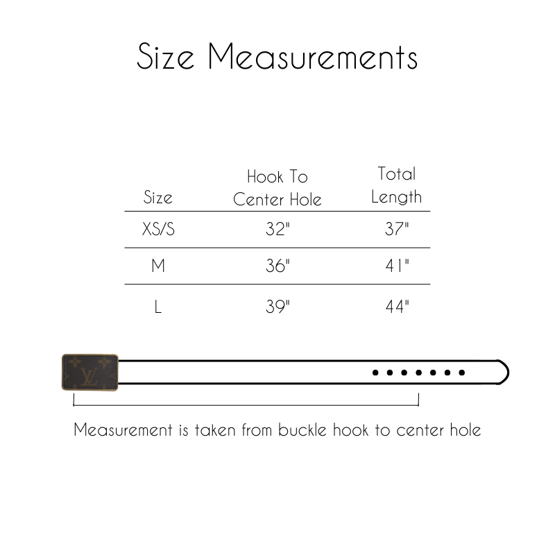 Boujee Belt - Upcycled Monogram: Black / Large